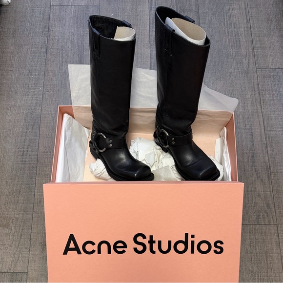 Acne Studios Shoes - Acne Studios Leather Buckle Boots